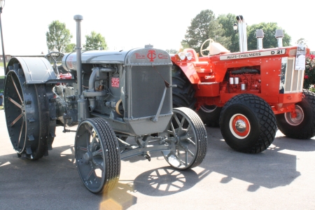 antique tractors photo